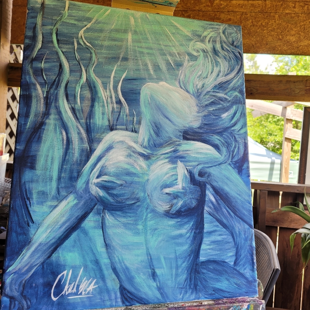 Deep Blue original painting